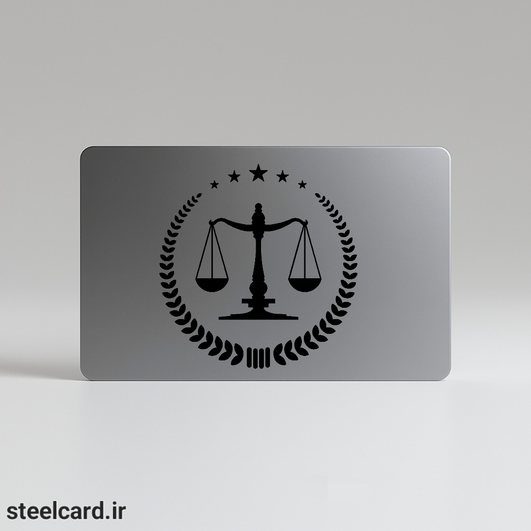 کارت بانکی فلزی طرح حقوقی ۱
